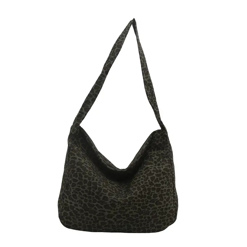 Large Leopard Print Shoulder Bag for Women - Image 2