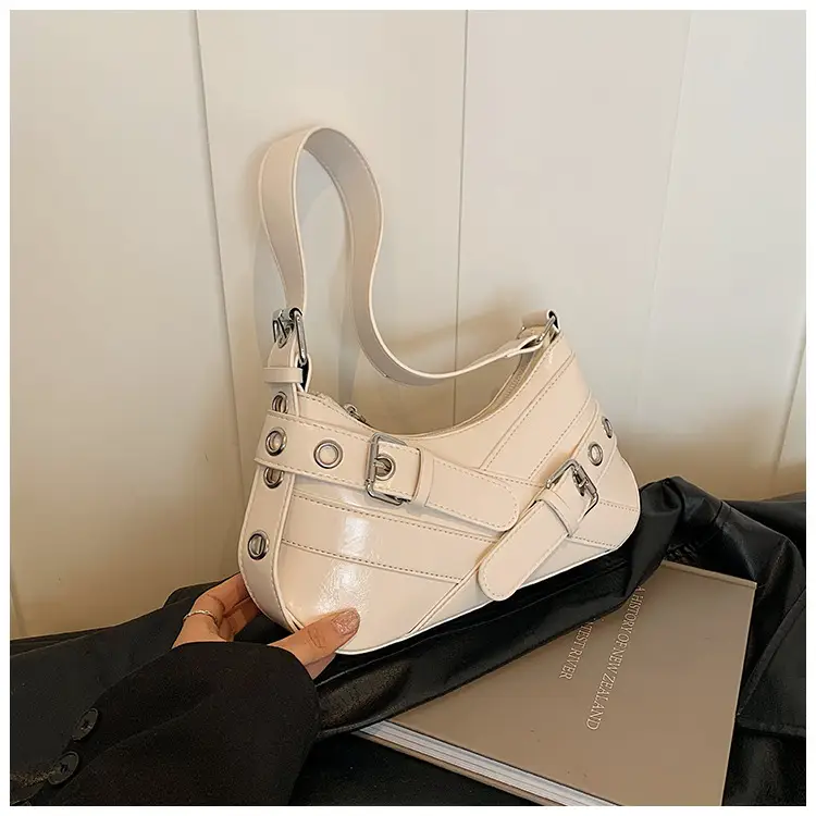 Brown Leather Motorcycle Style Shoulder Bag for Women 2024 — feature 24