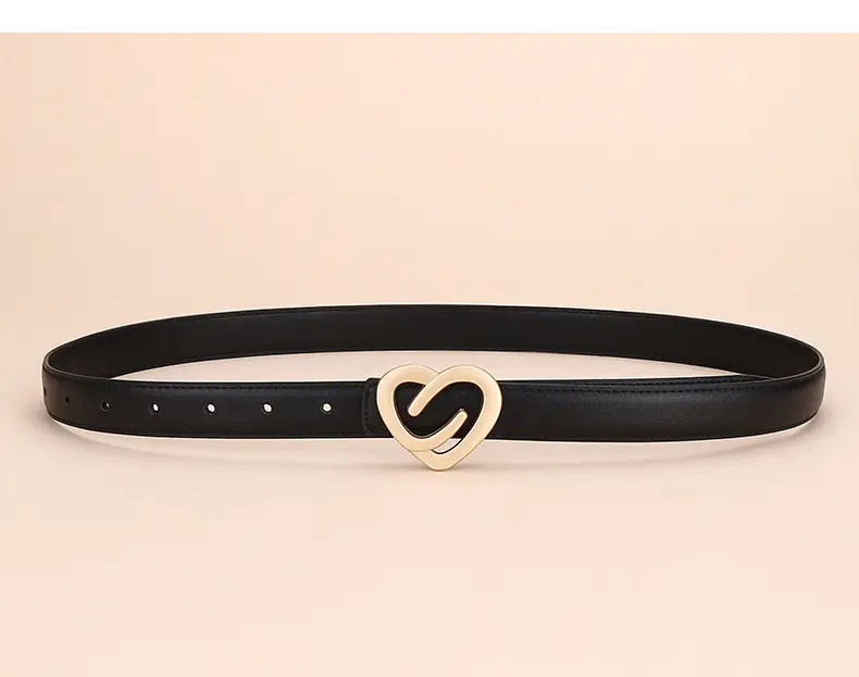 Women's Heart-Shaped Leather Belt Set of 5 — feature 13