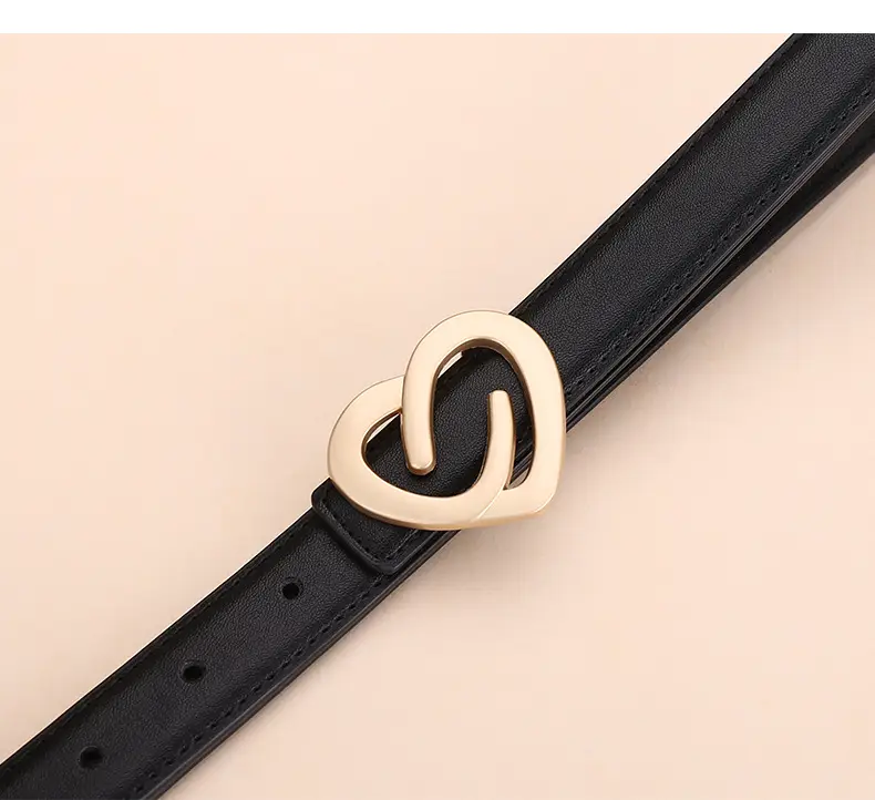 Women's Heart-Shaped Leather Belt Set of 5 — feature 14