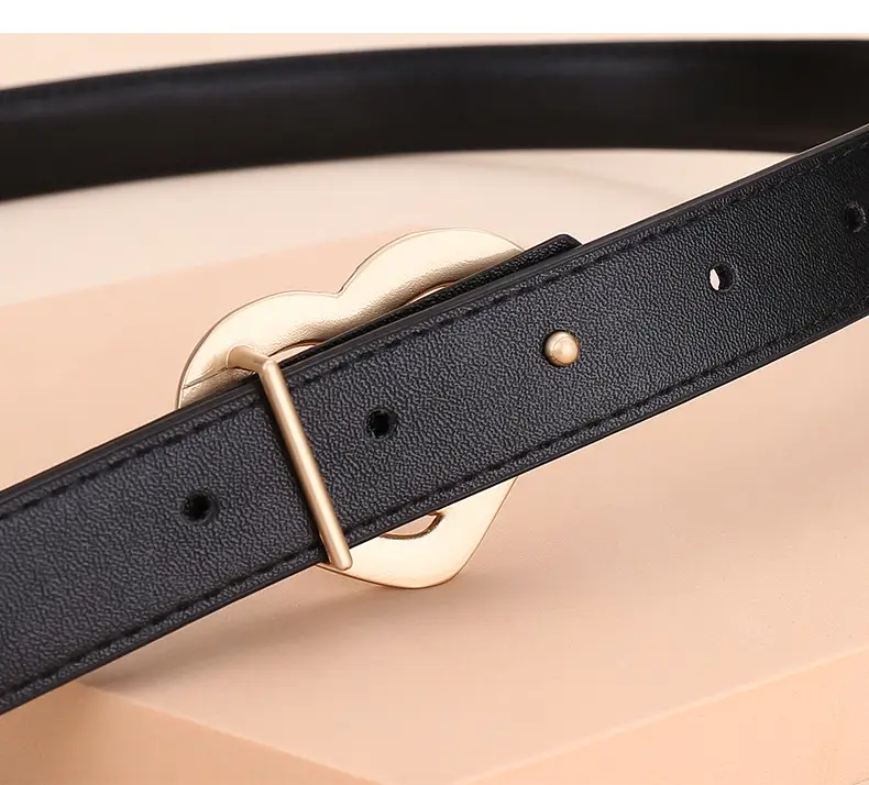 Women's Heart-Shaped Leather Belt Set of 5 — feature 15