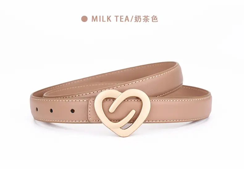 Women's Heart-Shaped Leather Belt Set of 5 — feature 20