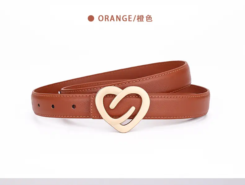 Women's Heart-Shaped Leather Belt Set of 5 — feature 21