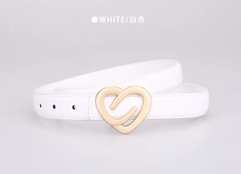 Women's Heart-Shaped Leather Belt Set of 5 — feature 22