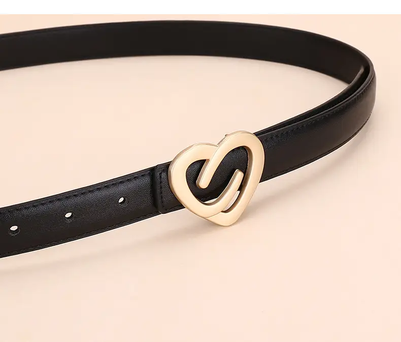 Women's Heart-Shaped Leather Belt Set of 5 — feature 9