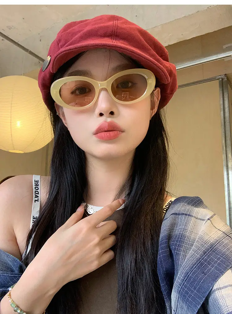 Women Japanese Style Red Cloud Cap Big Head Circumference — feature 20