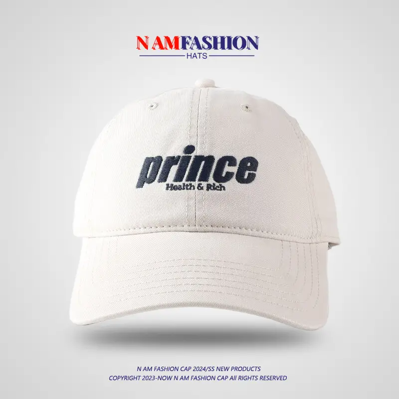 White Prince Embroidered Cotton Cap for Men Women - Image 9