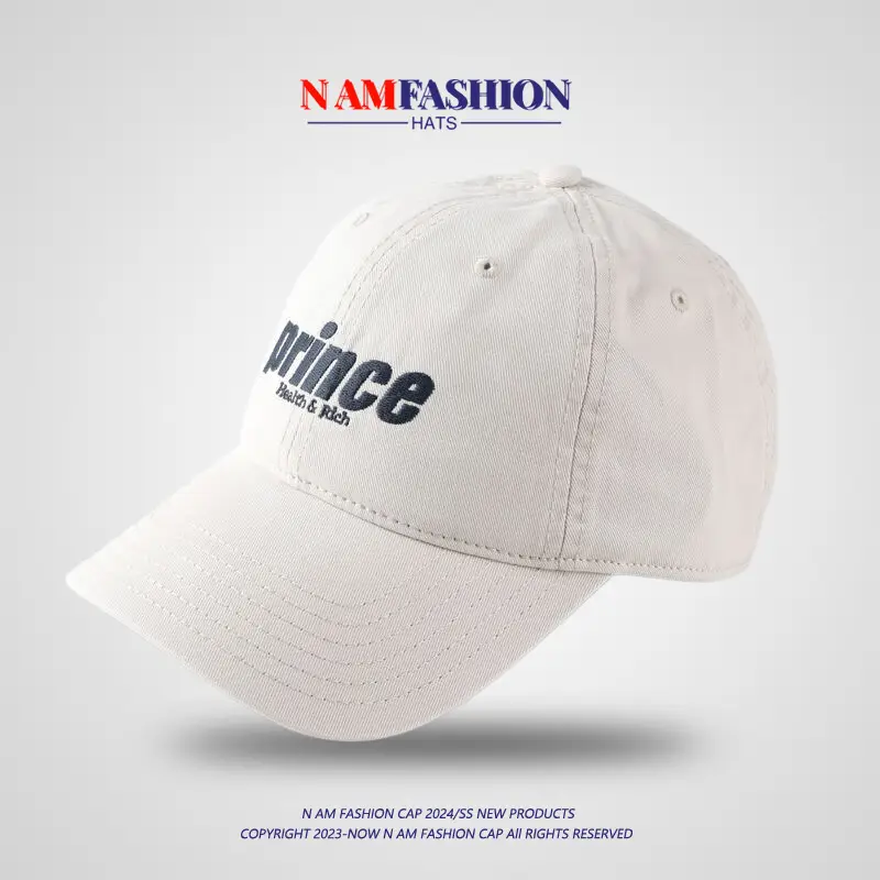White Prince Embroidered Cotton Cap for Men Women — feature 10