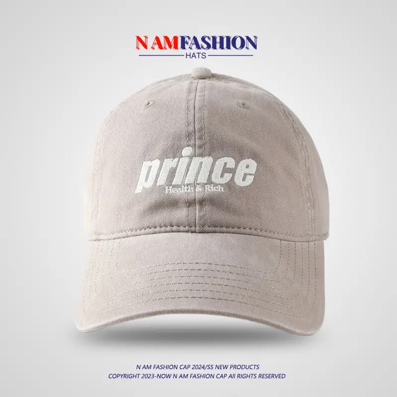 White Prince Embroidered Cotton Cap for Men Women — feature 11
