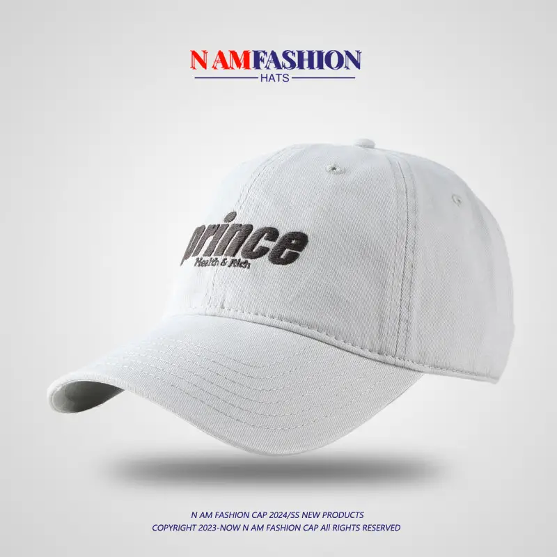 White Prince Embroidered Cotton Cap for Men Women - Image 3