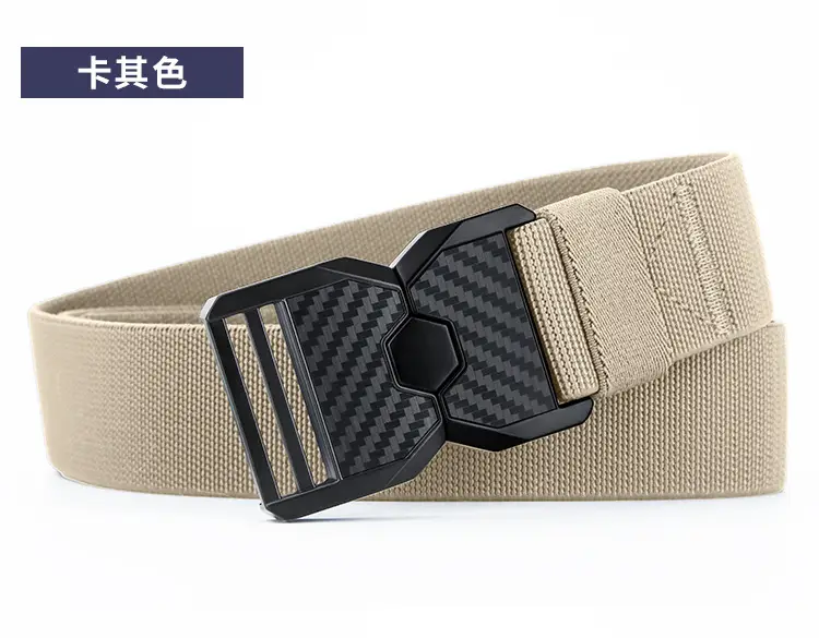 Men's Distinctive Belt Youth Summer Camp Military Training Belt Alloy Canvas Trousers Outdoor Casual Loosen Belt — feature 16