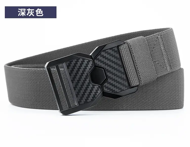 Men's Distinctive Belt Youth Summer Camp Military Training Belt Alloy Canvas Trousers Outdoor Casual Loosen Belt — feature 17