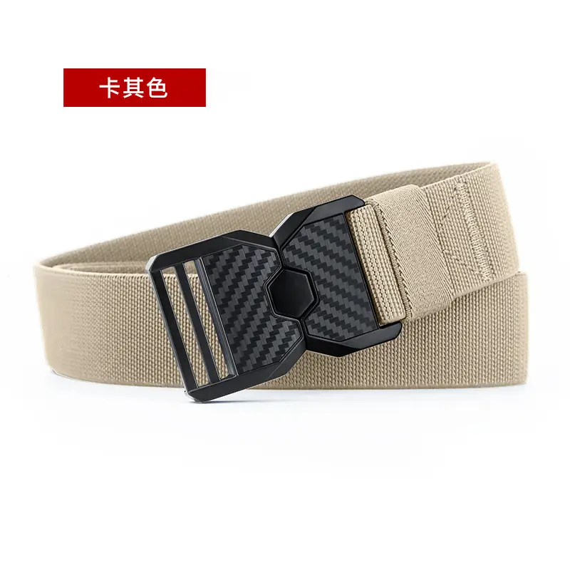 Men's Distinctive Belt Youth Summer Camp Military Training Belt Alloy Canvas Trousers Outdoor Casual Loosen Belt - Image 3