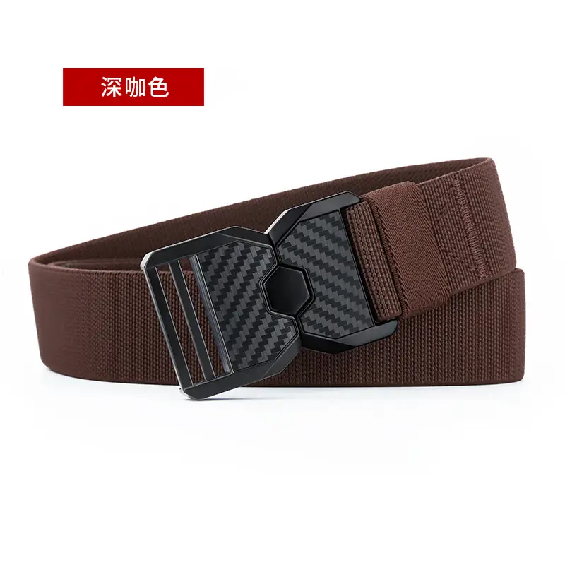 Men's Distinctive Belt Youth Summer Camp Military Training Belt Alloy Canvas Trousers Outdoor Casual Loosen Belt - Image 4