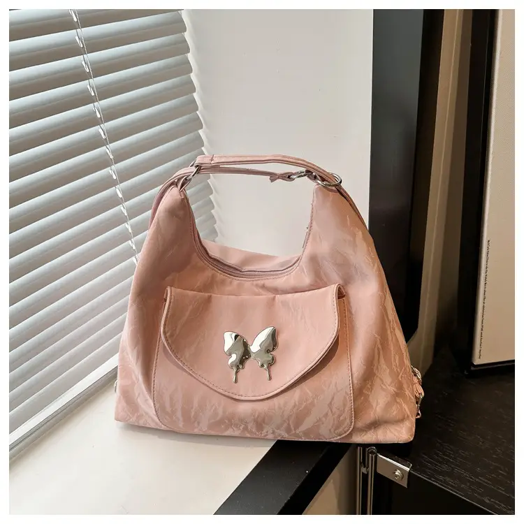 Korean Style Shoulder Crossbody Bag White Butterfly Design — feature 10