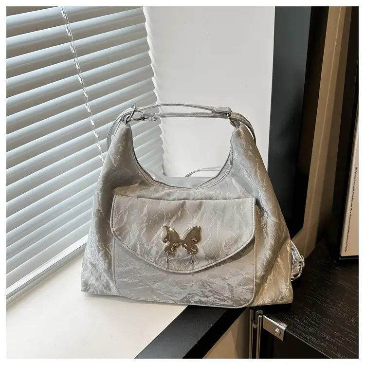 Korean Style Shoulder Crossbody Bag White Butterfly Design — feature 11