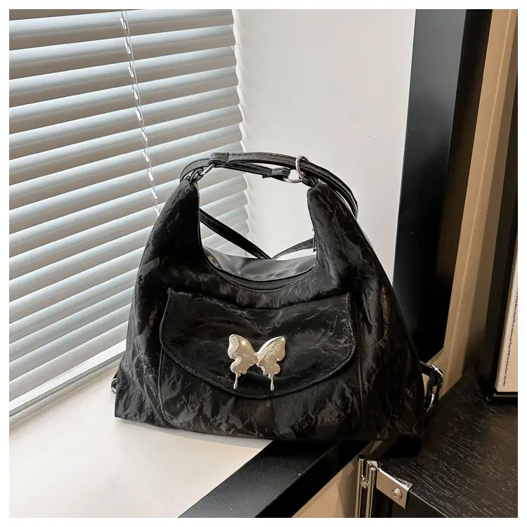Korean Style Shoulder Crossbody Bag White Butterfly Design — feature 9