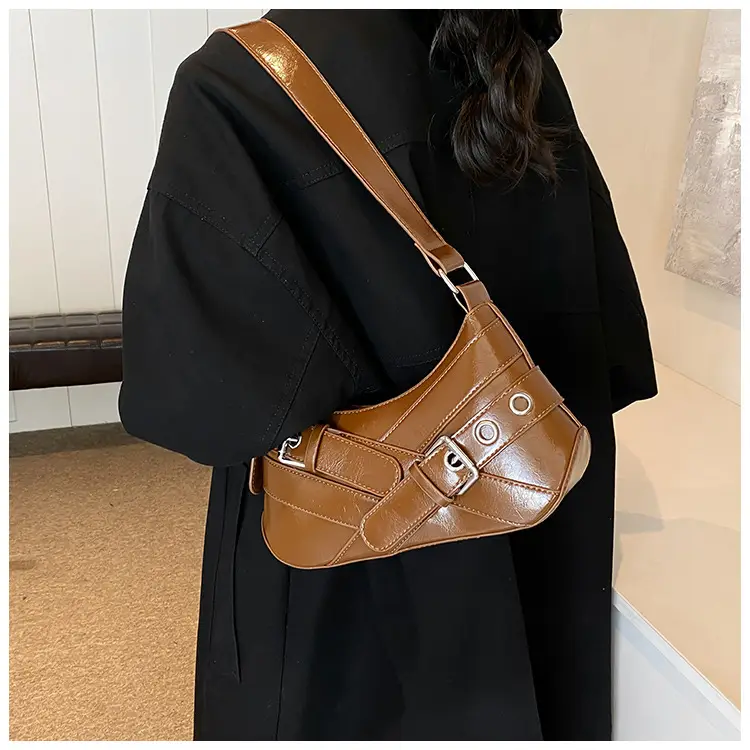 Retro Korean Style Shoulder Bag Brown 2024 — feature 15