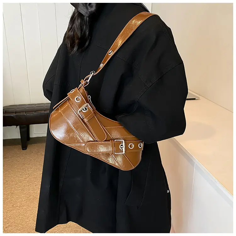 Retro Korean Style Shoulder Bag Brown 2024 — feature 16