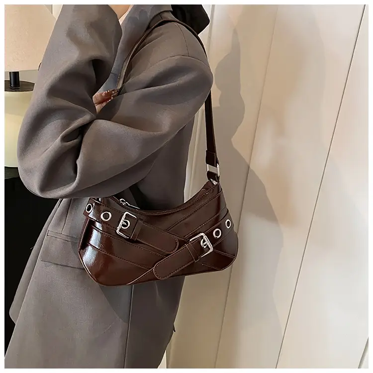 Retro Korean Style Shoulder Bag Brown 2024 — feature 30