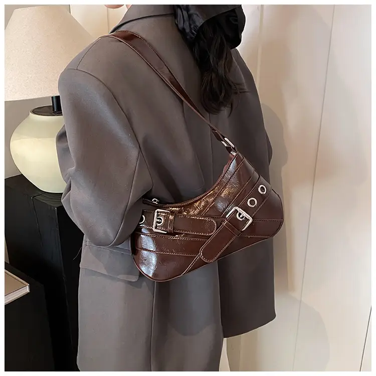 Retro Korean Style Shoulder Bag Brown 2024 — feature 31