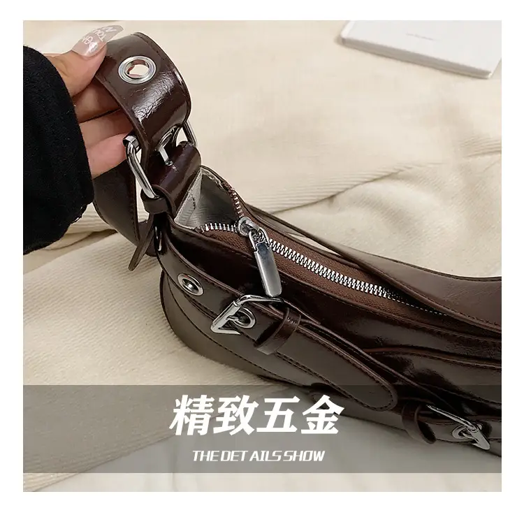 Retro Korean Style Shoulder Bag Brown 2024 — feature 5