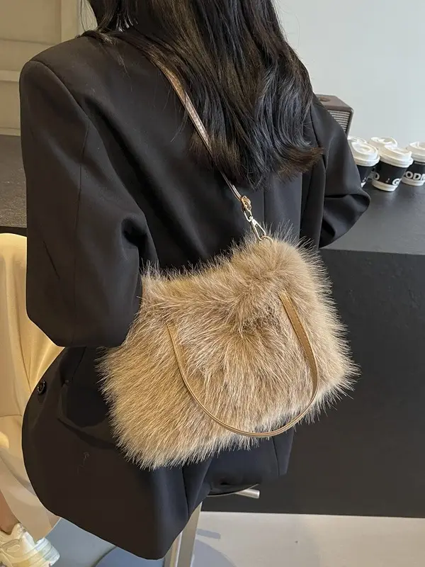 Fluffy Crossbody Bag Women 2024 New - Image 7