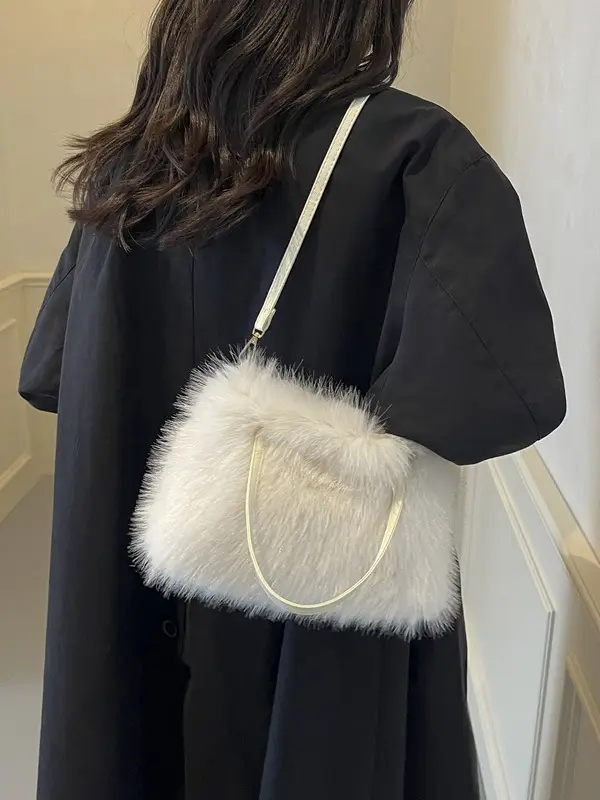 Fluffy Crossbody Bag Women 2024 New - Image 9