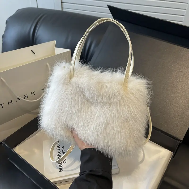 Fluffy Crossbody Bag Women 2024 New - Image 3
