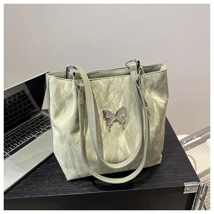 Women's White Leather Shoulder Bag 2024 Summer - Image 2