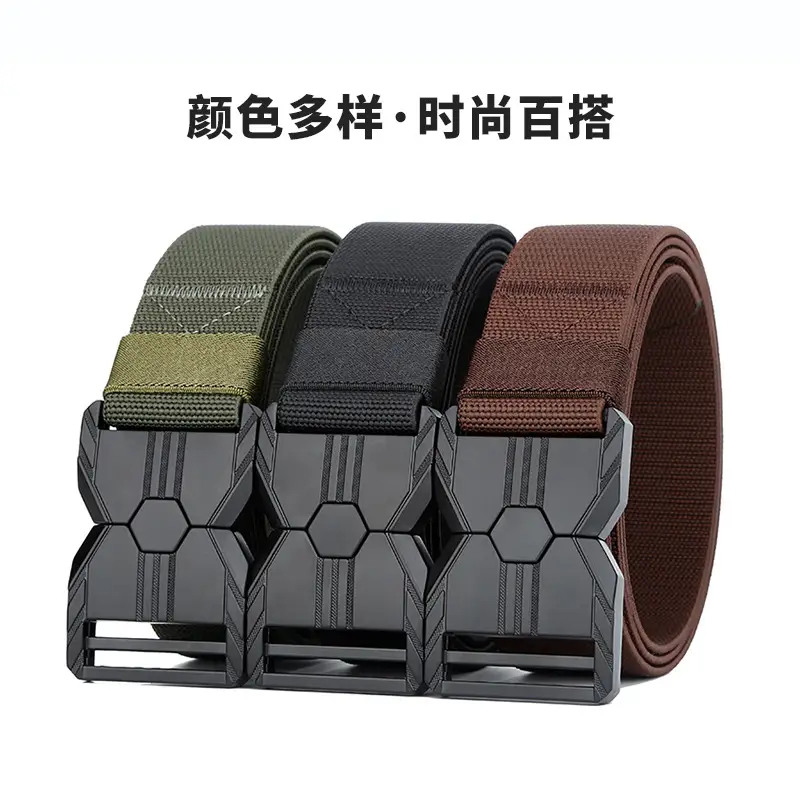 Men's Tactical Buckle Belt 260lb Adjustable Elastic