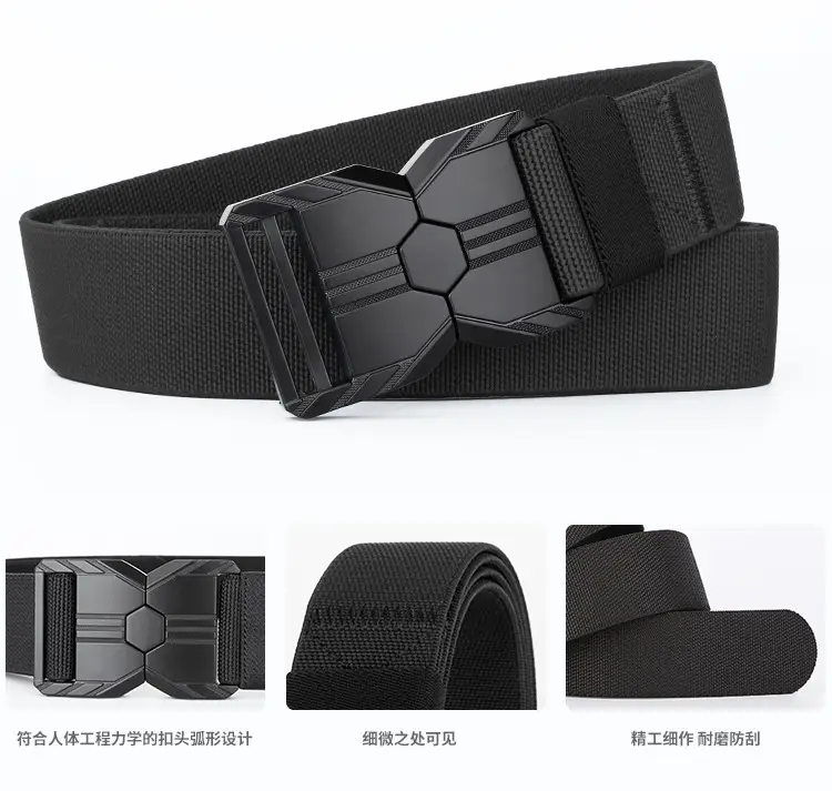 Men's Tactical Buckle Belt 260lb Adjustable Elastic — feature 13