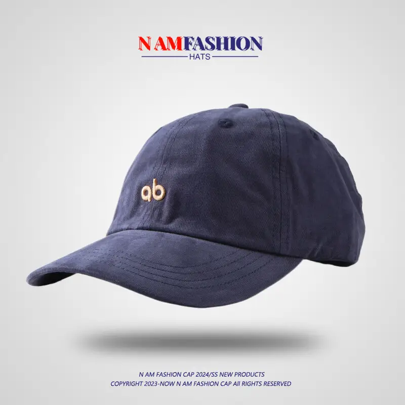 Brown Korean Embroidered Baseball Cap for Men Women - Image 7