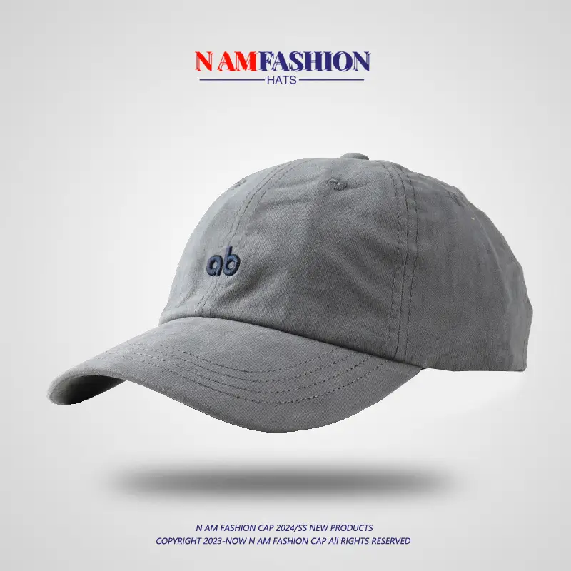 Brown Korean Embroidered Baseball Cap for Men Women - Image 10