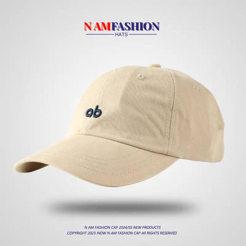 Brown Korean Embroidered Baseball Cap for Men Women — feature 5