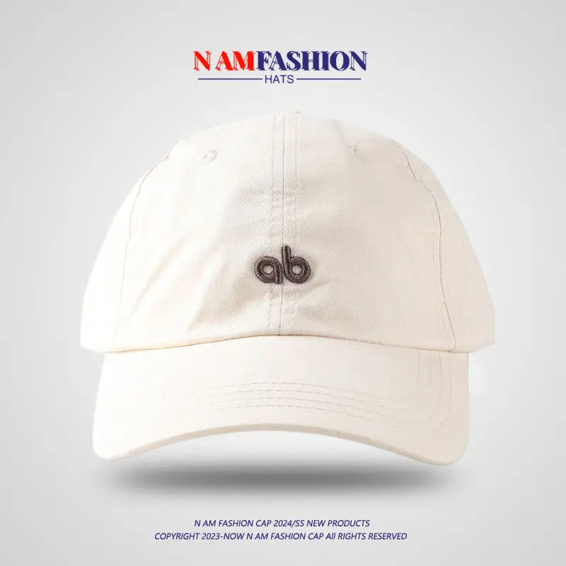 Brown Korean Embroidered Baseball Cap for Men Women — feature 7
