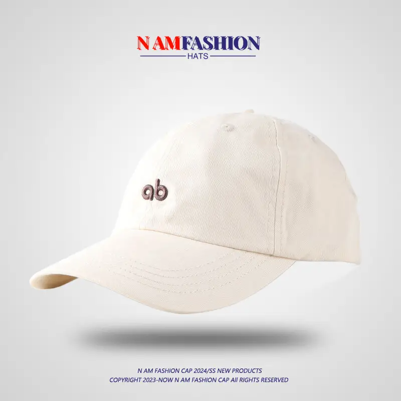 Brown Korean Embroidered Baseball Cap for Men Women - Image 4