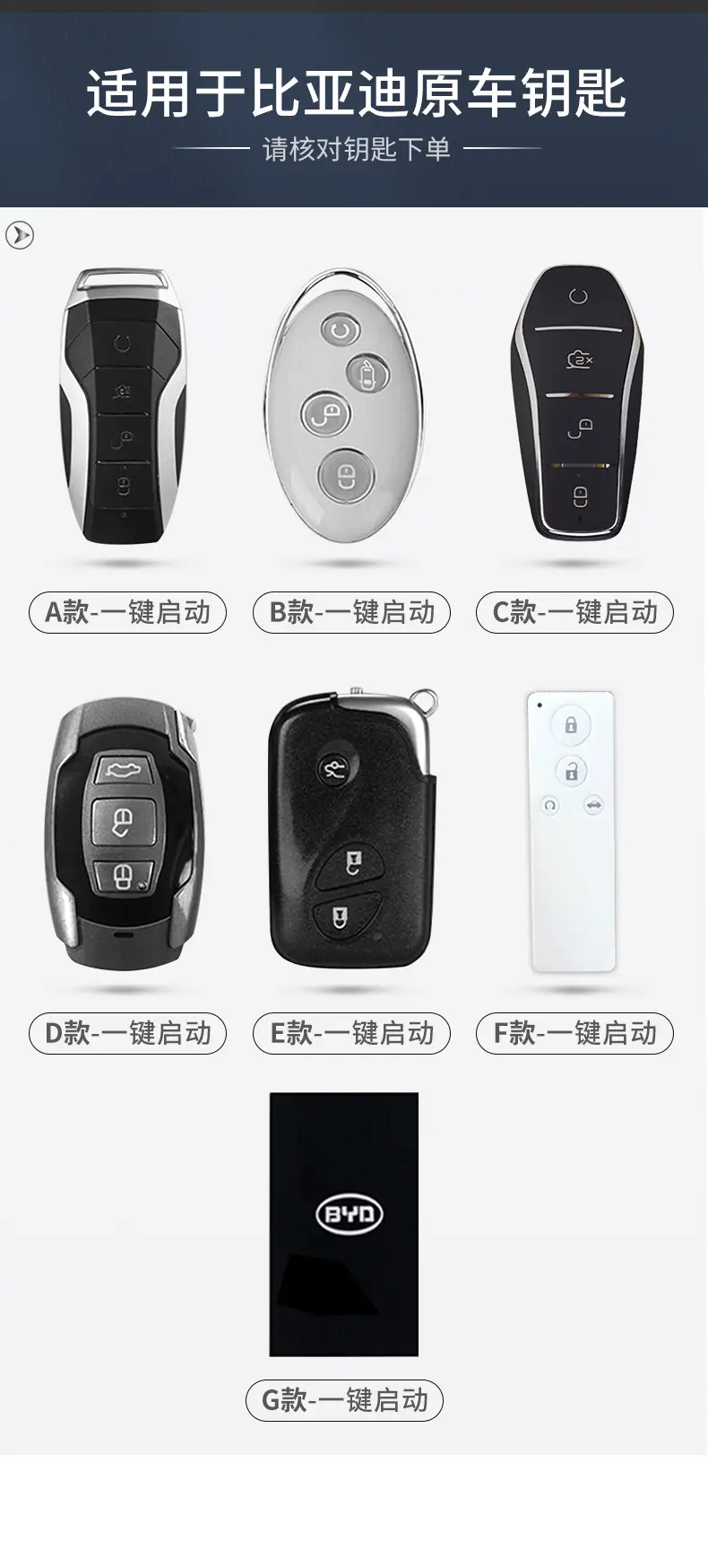 For BYD Genuine Leather Key Case BYD Song Pro Han EV Tang dmi Qin PRO Song MAX Yuan e2 Fashion Bag Buckle — feature 1
