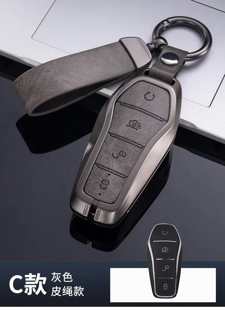 For BYD Genuine Leather Key Case BYD Song Pro Han EV Tang dmi Qin PRO Song MAX Yuan e2 Fashion Bag Buckle — feature 13