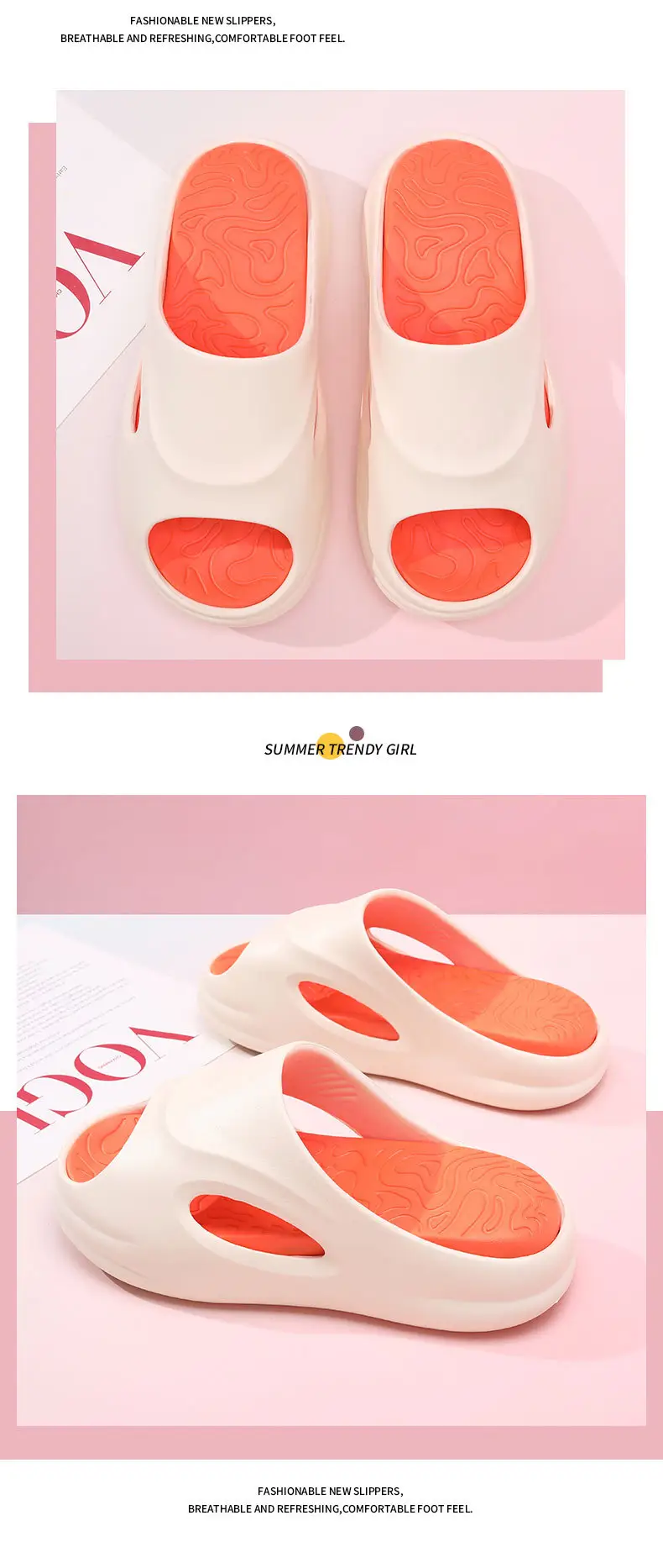 Versatile Women's Summer Outer Wear Thick-Soled Soft Non-Slip Slippers Indoor Heightening Anti-Odor Classy Sandal Slippers for Men — feature 10