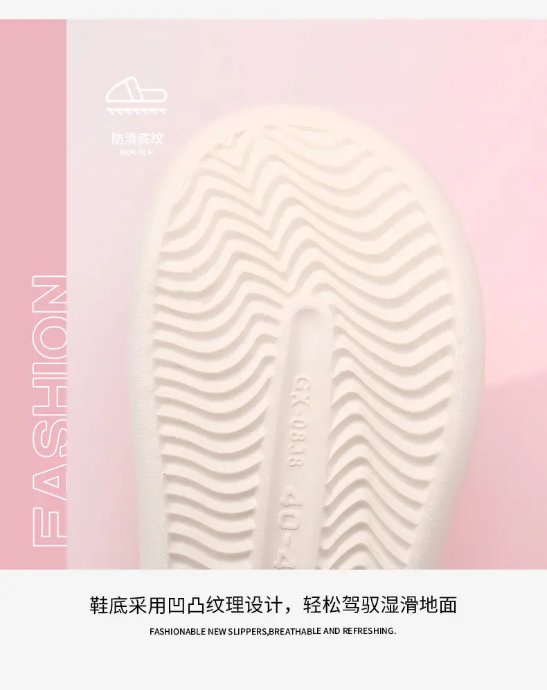 Versatile Women's Summer Outer Wear Thick-Soled Soft Non-Slip Slippers Indoor Heightening Anti-Odor Classy Sandal Slippers for Men — feature 7