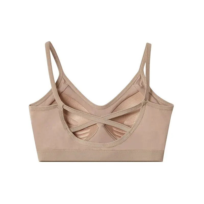 Pure Cotton Back Cross Strap Bra One-piece Chest Wrapping - Image 6
