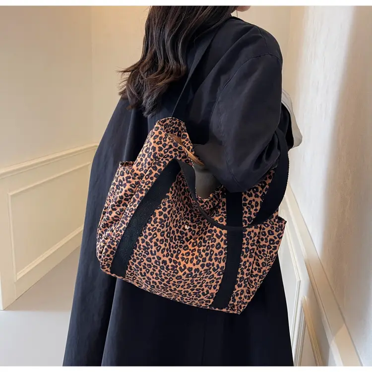 Leopard Print Canvas Tote Bag Women Large Capacity 2024 — feature 18
