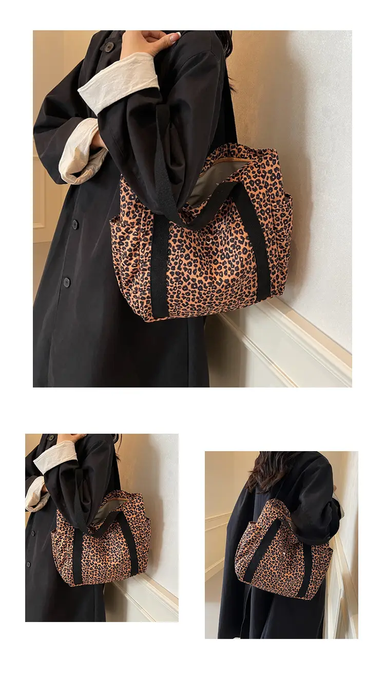 Leopard Print Canvas Tote Bag Women Large Capacity 2024 — feature 22