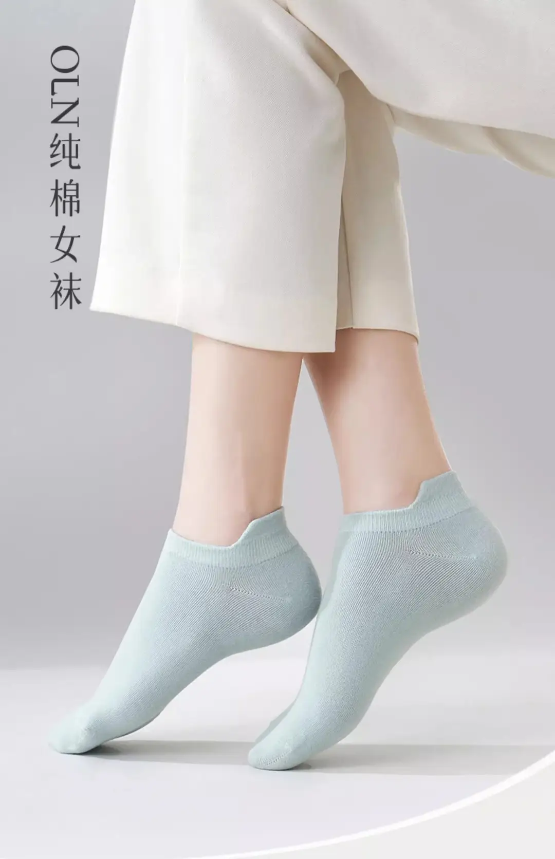 Cotton socks ladies boat socks summer cotton sports leisure solid color Tyre socks summer Zhuji socks wholesale — feature 1