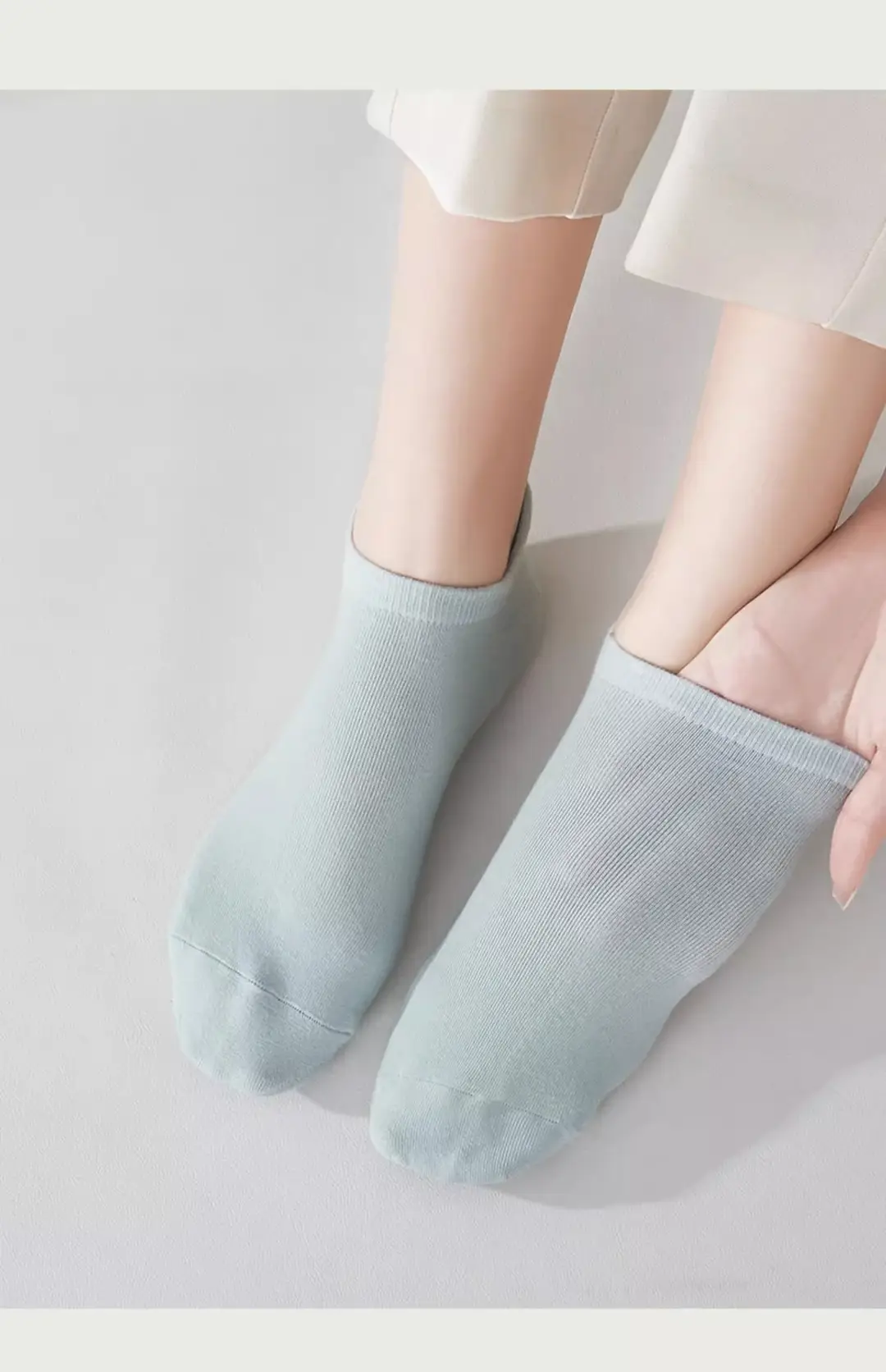 Cotton socks ladies boat socks summer cotton sports leisure solid color Tyre socks summer Zhuji socks wholesale — feature 25