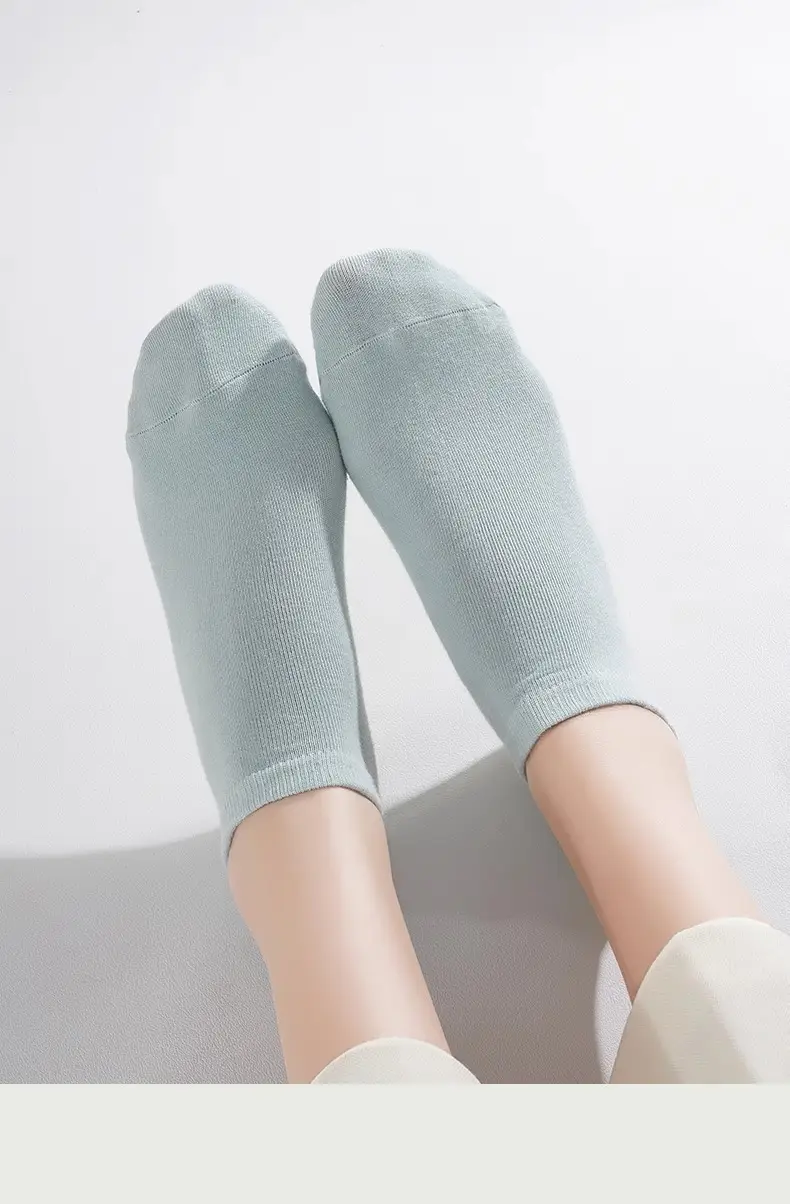 Cotton socks ladies boat socks summer cotton sports leisure solid color Tyre socks summer Zhuji socks wholesale — feature 27