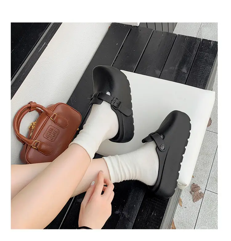 Women's Korean Style Thick EVA Slippers Beige — feature 20