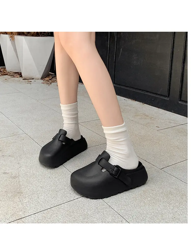Women's Korean Style Thick EVA Slippers Beige — feature 25