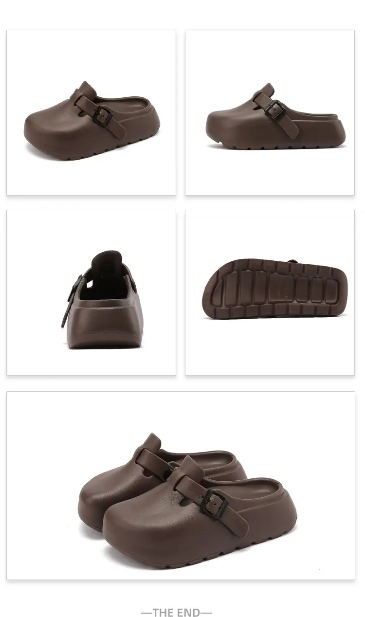 Women's Korean Style Thick EVA Slippers Beige — feature 49
